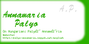 annamaria palyo business card